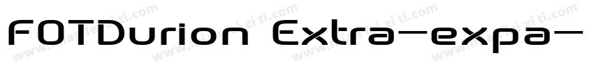 FOTDurion Extra-expa字体转换